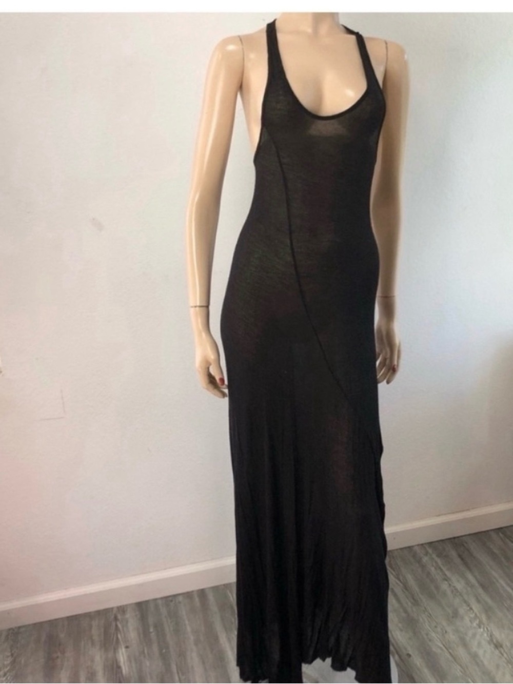 Joe’s Minimalist Black Racerback Maxi Dress